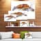 Designart - Brown Sea Turtle Watercolor - Contemporary Animal Art Canvas